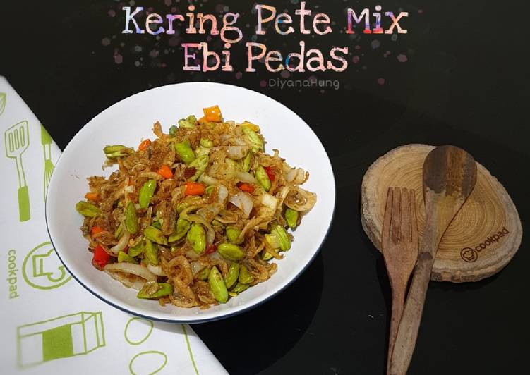 Cara mudah Membuat Kering Pete Mix Ebi Pedas, Bisa Manjain Lidah