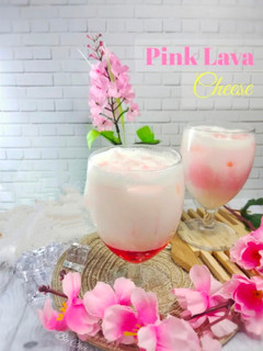 Foto resep Pink Lava with Cheese Cream