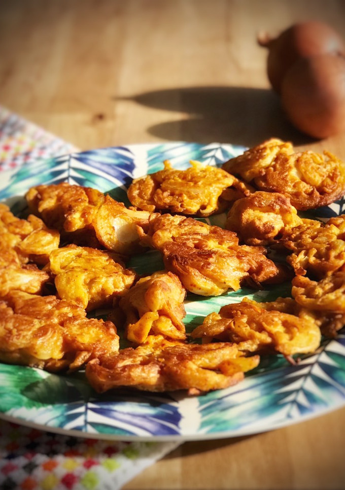 Una foto de Bhaji de cebolla