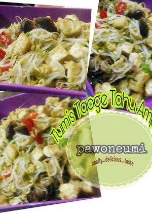 Foto resep Tumis taoge tahu ampela