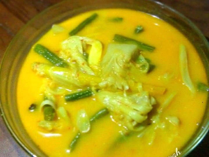 Resep Gulai nangka muda kacang panjang Anti Gagal