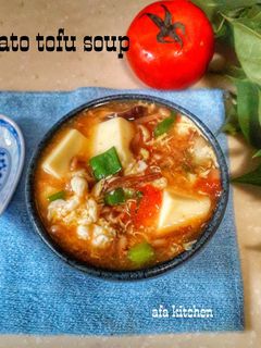 Foto resep Tomato tofu soup