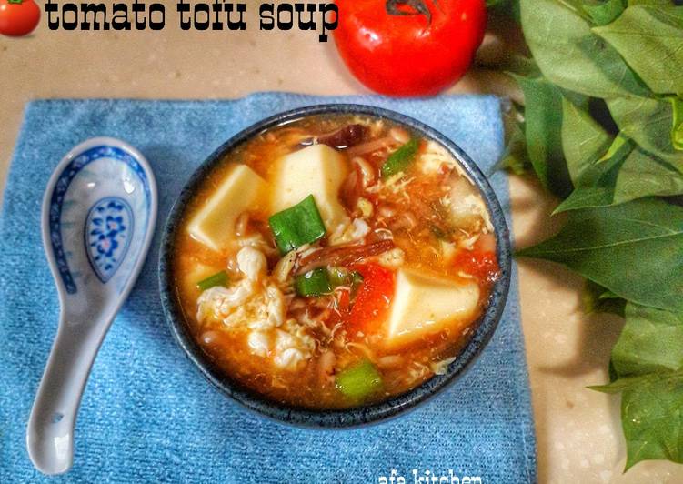 Tomato tofu soup