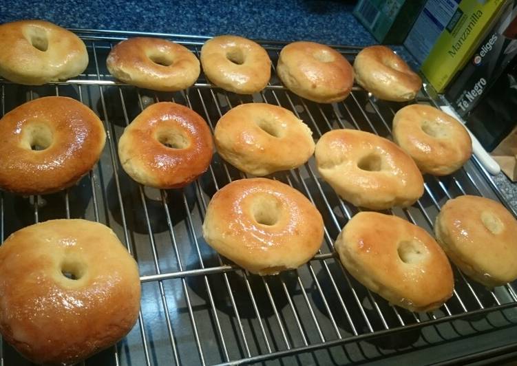 Donas (donuts) Glaseados. Bajos en calorías.🍩