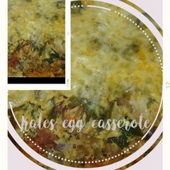 A picture of Kales egg casserole.