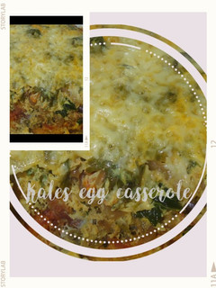 A picture of Kales egg casserole.