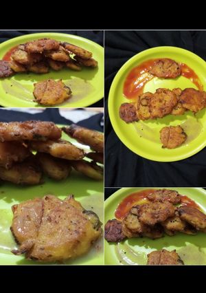A picture of Crispy gram pulse fritters.