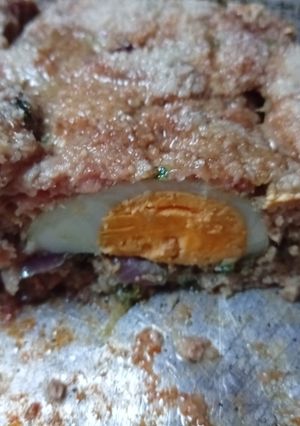 Una foto de Pan de Carne con Cebolla, Ajo, Perejil y Huevo Duro🇺🇾🤗🥰🇺🇾🤗🥰🇺🇾🤗🥰🇺🇾