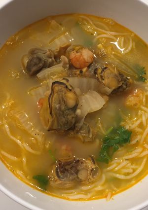 Hình của món Mì Hến/Sò Lông/Nghêu.
