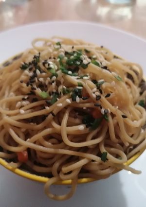 Une photo de Nouilles sautées aux légumes