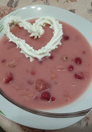 Gyümölcsleves recept fotója