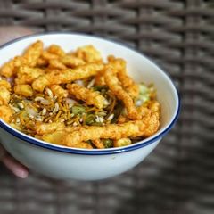 A picture of Kurkure Chaat.