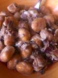 Pumpkin Gnocchi with Radicchio and Robiola Cheese