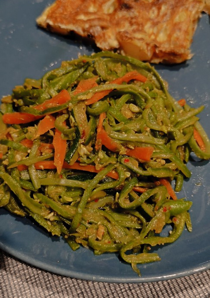 Una foto de "Noodles" de verduras