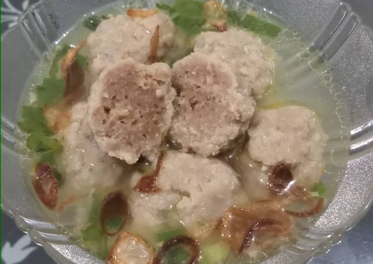 Bakso/Bola Daging kuah praktis