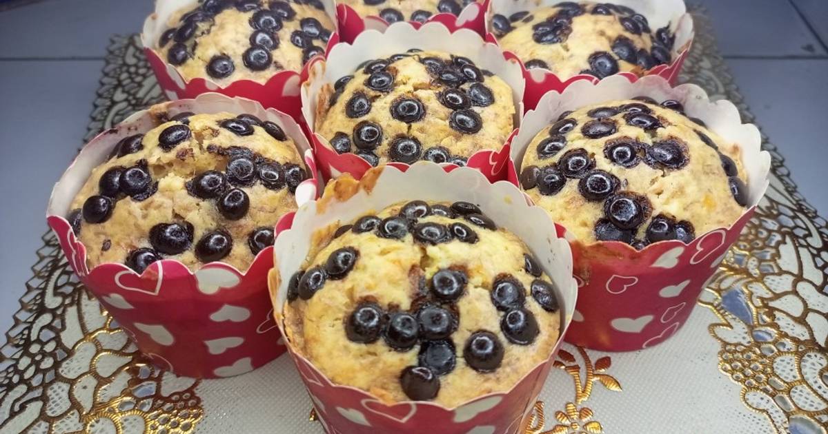 Resep Muffin Banana Cake (1 telur no mixer) oleh ifa elilina Cookpad