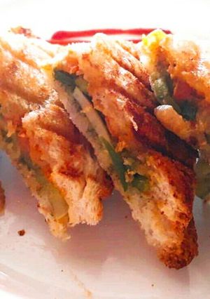 A picture of Veg Cheese Grilled Sandwich.