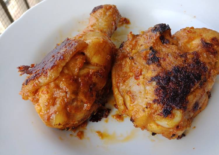 Resep Ayam bakar bumbu rujak Anti Gagal