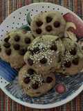 Galletas de chispas de chocolate y ajonjolí con descarte de masa madre 🍪