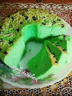 Foto resep Cake chiffon pandan putih telur