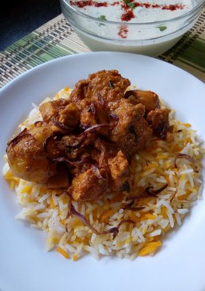 A picture of Swahili Coastal Chicken Biryani#themechallenge.