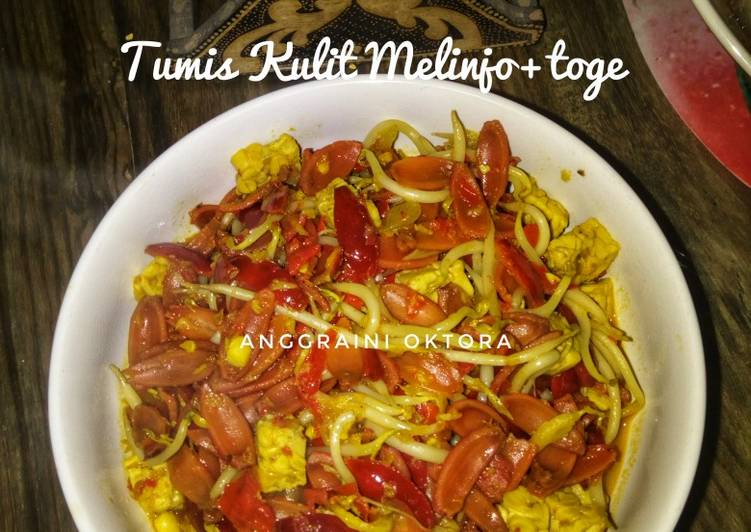 Tumis Kulit Melinjo+toge