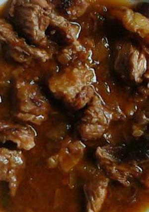 A picture of Dried meat stew.