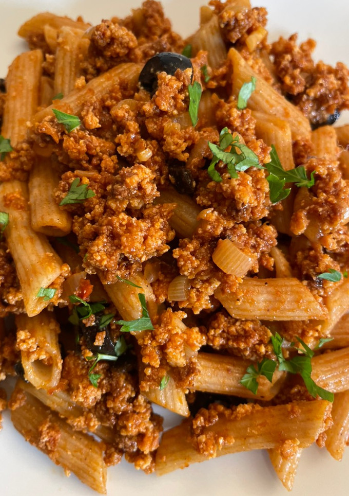 Una foto de Picadillo de tofu especiado