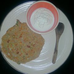 A picture of Singhara Aata Cheela.