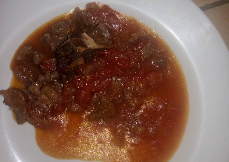 Steps to Make Ultimate Meat with garlic sauce