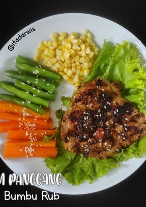 Foto resep Ayam Panggang Bumbu Rub (hanya 2 bahan)