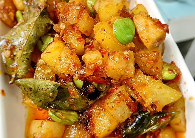 Resep Kentang Petai Balado Santan, Lezat Sekali