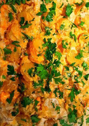 A picture of Mike's Easy Cheesy Potatoes.