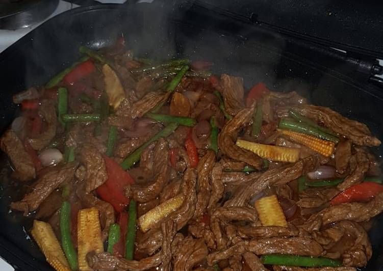 Recipe of Any-night-of-the-week Beef with vegetables