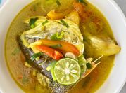 Gambar sup salmon