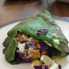 Una foto de Wraps de espinaca rellenos de zapallito