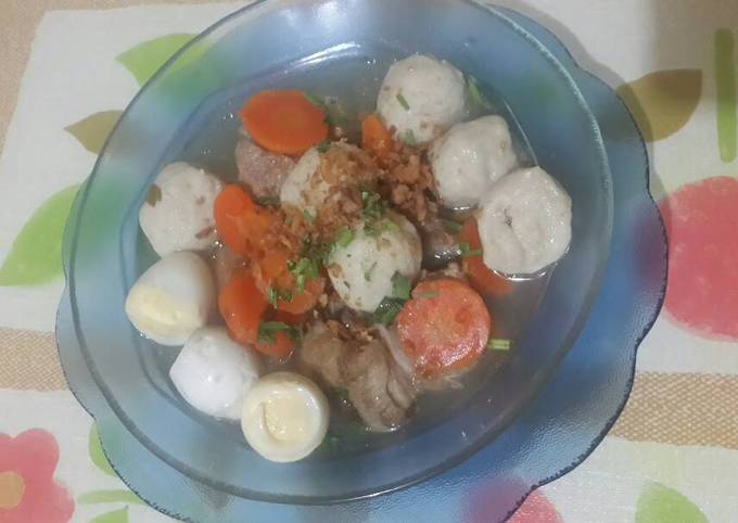 Sop daging babi dgn telur puyuh+bakso keto #ketopad_cp_anekasoup