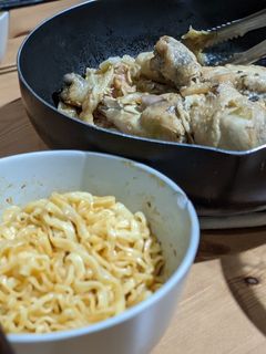 醬燒雞腿 搭 乾拌麵 的食譜成品照片
