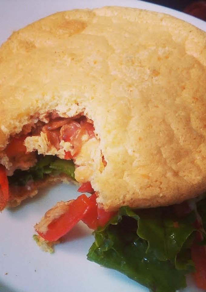 Una foto de Pan keto sin harina para sándwich