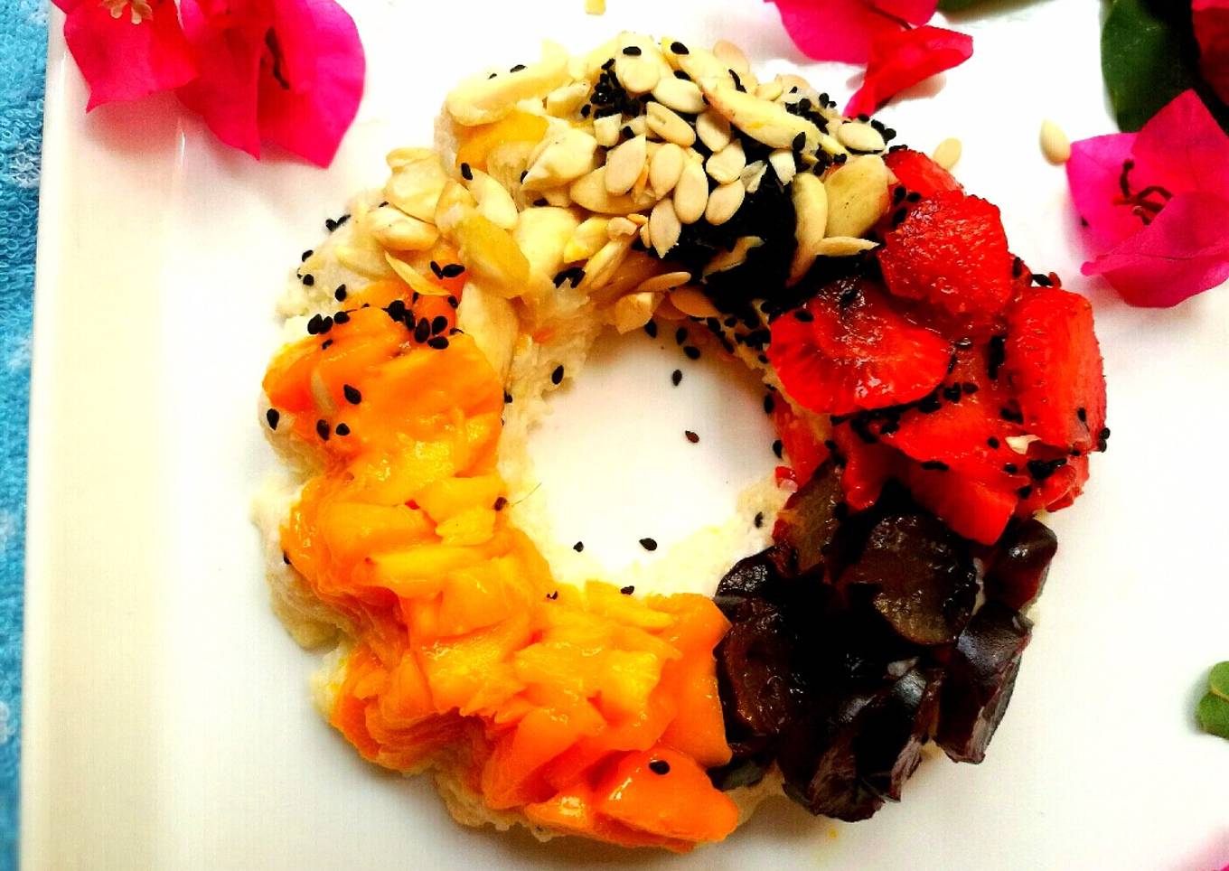 Frushi Cake.. (no bake veg.fasting Recipe)