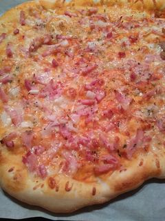 Una foto de Pizza casera