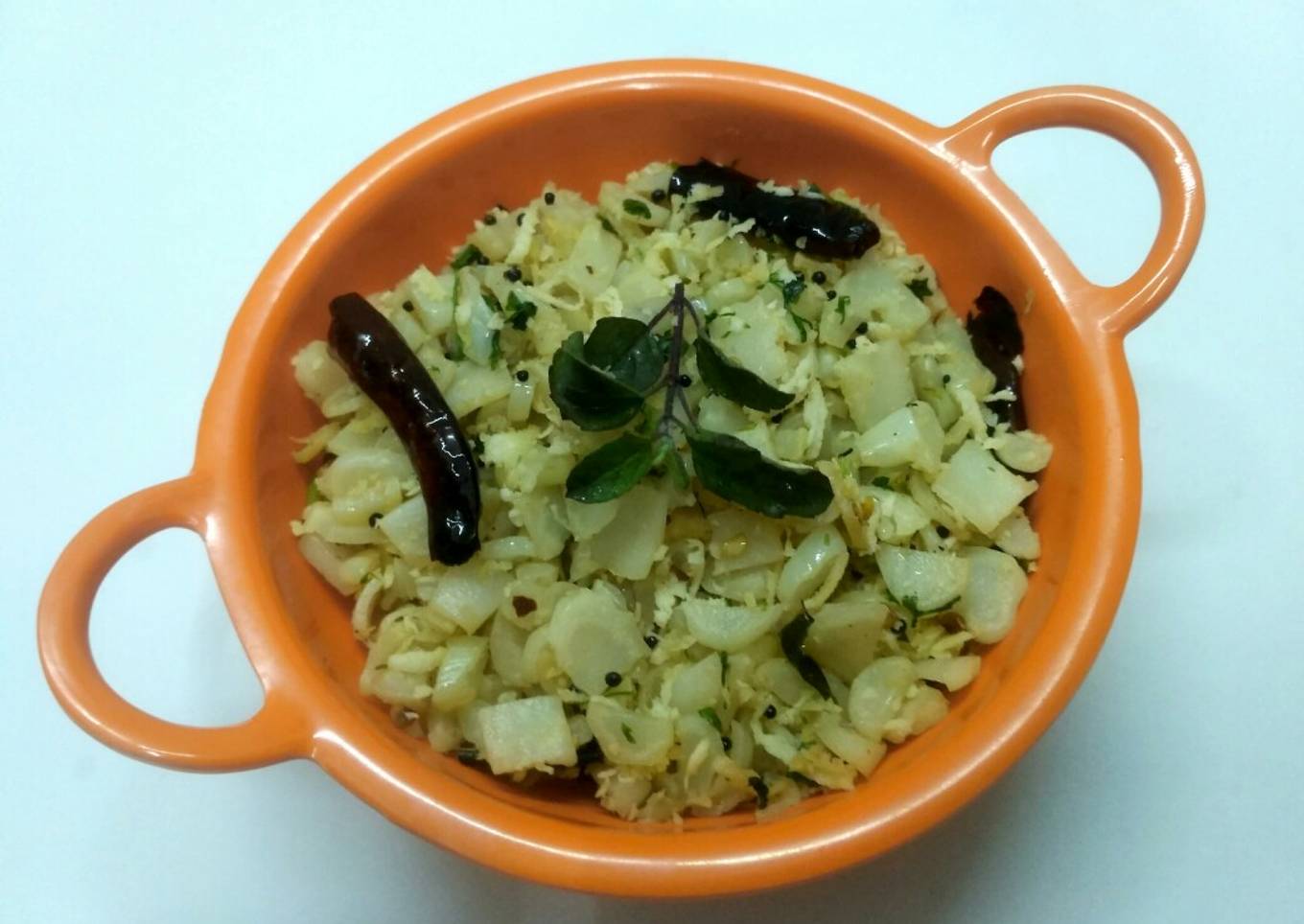 Cauliflower Stalks Stir Fry