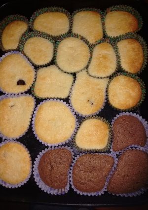 Una foto de Cupcakes de higo, brownies con nueces