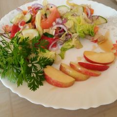A picture of Lettuce cucumber salad 👌.