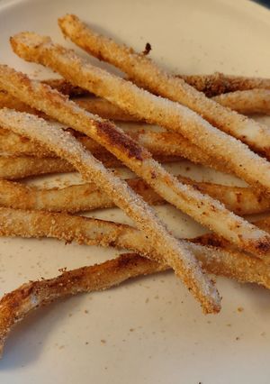 Φωτογραφία της συνταγής Sticks καλαμαριού στο φούρνο