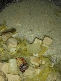 Foto resep Tumis sawi putih kuah santan