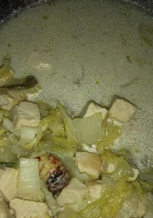 Foto resep Tumis sawi putih kuah santan
