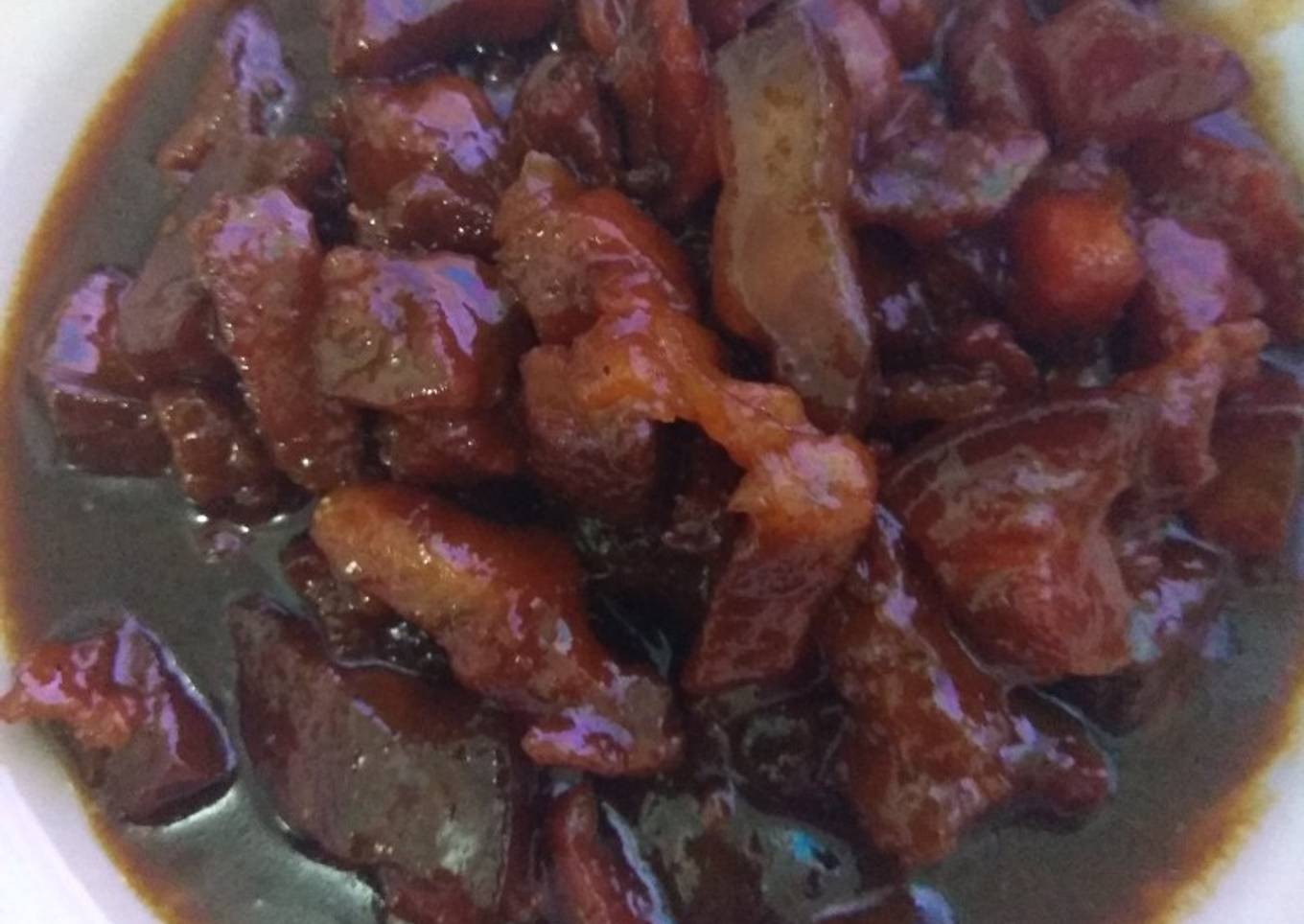 Babi Kecap Lumer dimulut (Non Halal)