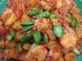 Balado kentang Udang+Pete