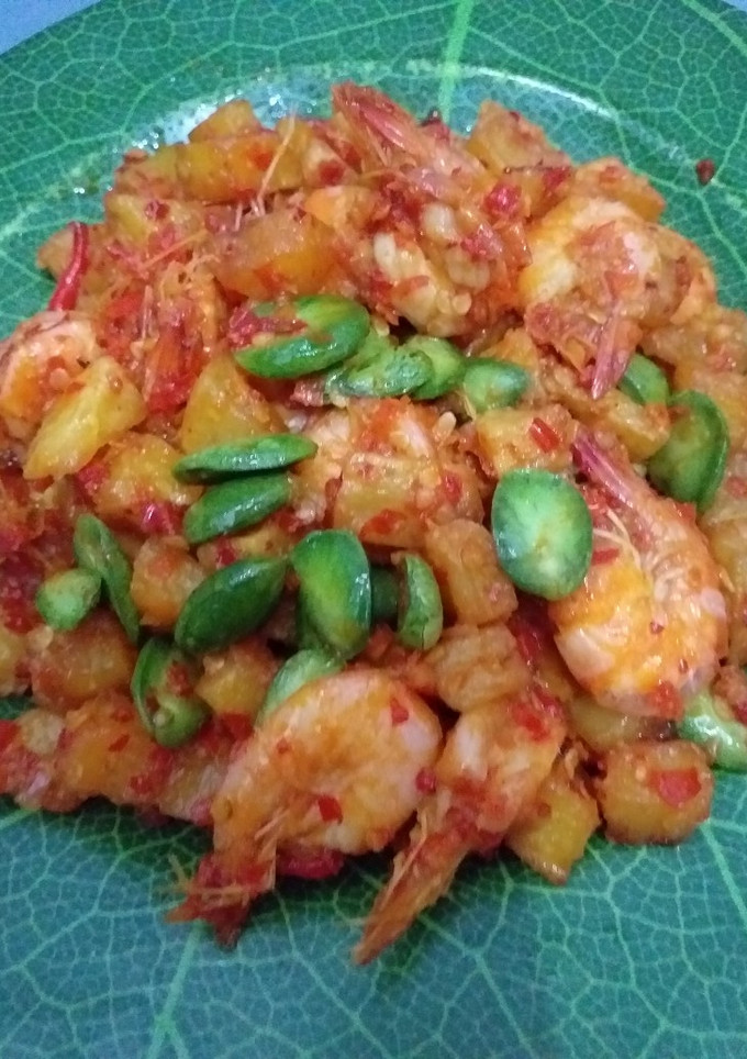 Foto resep Balado kentang Udang+Pete